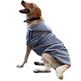 Eastlion adidog Hunde Warm Hoodies Mantel Kleidung Pullover Haustier Welpen T-Shirt Grau 3XL