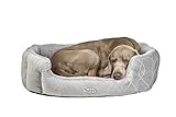 Nobby 71551 Komfort Bett Oval Ceno für Hunde Oder Katzen, L x B x H: 65 x 57 x 22 cm, grau/grau